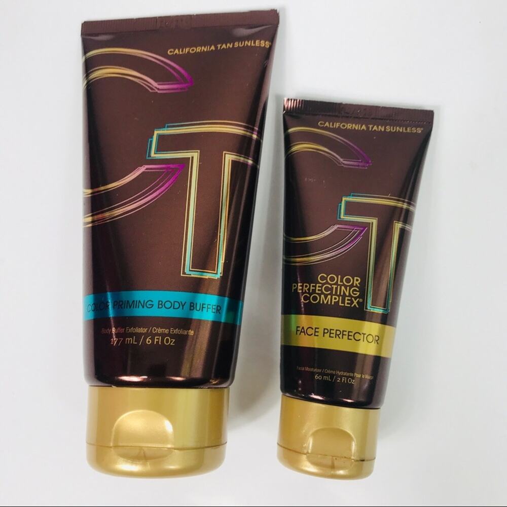 California Tan Color Priming Body Buffer and Face Protector Duo Pack